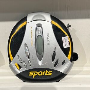 Sony Sports CD Walkman - Black, Silver, and Yellow